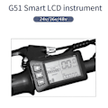 Miniatyrbillede 2 af 5: E-Bike LCD Display 24/36/48/60V/72V Elektrisk Cykel Scooter Display G51 Elektrisk Cykel Display S