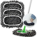 Miniatyrbilde 1 av 5: 3-pakning Gjenbrukbar Moppepute for Swiffer Sweeper, Oppgradert Våt Tørr Moppeklut Vaskbare Sweeper Refill Støvmopptrekk