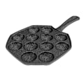 Miniatyrbillede 2 af 4: Takoyaki Pande 12 Huller Støbejern Takoyaki Maker Stegepande Japansk Blæksprutte Kødbolleform Non-stick Bageplade til Blækspruttekugler Æbleskiver Pandekager