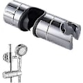 Miniatyrbillede 1 af 5: Udskiftelig håndholdt bruseholder, krom ABS brusehovedholder, 18-25 mm justerbar diameter