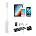 Miniatyrbilde 5 av 5: OTG for Apple til USB 3.0 USB-hub 3.0 USB OTG-adapter for iPhone iPad iOS Lightning til USB-hub 3.0 med Lightning-ladeport