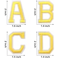 Miniatyrbillede 5 af 5: /#/26 stk. engelske alfabet-patches, broderede stofpatches/#/