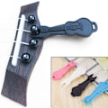Miniatyrbild 5 av 5: /#/Akustisk gitarr stallpinnar set om 24 med 1 stalldragare Elfenben och svart/#/