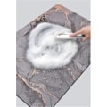 Miniatyrbild 2 av 4: *Diatomit badmatta halkfri absorberande boho tryck snabb torkning flo*