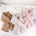 Miniatyrbilde 2 av 2: #Fyllt nedover skjerf, høst og vinter kryss nedover skjerf, rosa#