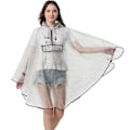 Miniatyrbillede 1 af 5: #Regnponcho fortykket og transparent vandtæt regnkappe regnjakke#