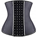 Miniatyrbillede 1 af 5: Taljetræner til kvinder Latex Underbust Taljekorsetter Cincher Timeglas Figurformer 4 Kroge
