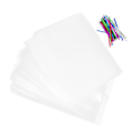 Miniatyrbild 4 av 4: 100 Set Lufttäta Brödpåsar Kilformade Polyeten Förvaringspåsar Brödförpackningspåsar