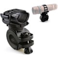 Miniatyrbillede 2 af 3: 2 stk. 360 Graders Cykellygteholder Cykelstativ Cykelbeslag til LED Lommelygte Klemme Klips Cykel, MTB, Sort, 4.2*5.2*6.8cm