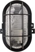 *Oval fönster 60W IP44 E27 Klass II Svart*