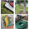 Miniatyrbild 1 av 5: Flexibel Trädgårdskanter Plast Gräskanter för Planteringar