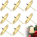 Pikkukuva 1 / 5: 8 kpl 7,5 cm / 2,95 tuuman metallilevykynttilänjalat Advent-seppeleelle