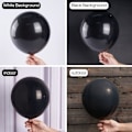 Miniatyrbillede 2 af 5: 100 stk. 10 tommer sorte helium balloner, sorte helium balloner