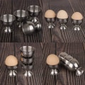 Miniatyrbilde 5 av 5: 4 stk eggkopp, rustfritt stål eggbrett, eggbrett, eggkopp, and