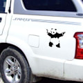 Miniatyrbillede 4 af 5: Sports Panda Bilsticker 10*10cm, Kung Fu Panda Sticker, Sjov C