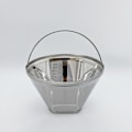 Miniatyrbillede 1 af 3: Genanvendeligt kaffefilter, kaffefilter i rustfrit stål til manuel kaffebrygning, permanent kaffefilter til drypning uden papir