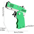 Miniatyrbild 2 av 7: #Mini Metallisk Burst Sammanvikbar Gummibandsvapen Leksak Med 60st Gummiband#