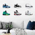 Miniatyrbillede 3 af 5: 10 stk Flydende Sko Display, Sneaker Hylder Væghængt Levitating Sko Display Stativ Til Sneaker Eller