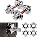 Pikkukuva 3 / 3: Dumbbell Spinlock -lukot, liukumattomat 25 mm:n standardi Spinlock-kaulukset, ruuvikorkit käsipainotankoihin, Barbell Star -kaulukset A-yuhao, 4 kpl