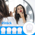 Miniatyrbilde 5 av 7: #(4 stykker) LED-lys speil, LED-speil lys, 3 fargemodus, sminkebord lys, sminke lys#