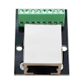 Miniatyrbillede 5 af 5: 4 stk. RJ45 Ethernet hun-stik konnektor breakout board, 2,54 mm konnektor board skærmet netværksadapter terminal
