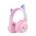 Miniatyrbillede 1 af 8: #Katteøre-hovedtelefoner til børn (trådløs Bluetooth, farvede LED'er, B#