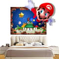 #Mario 3D väggdekal, tapet, PVC, dekoration, 47*36cm#