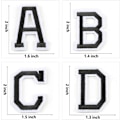 Miniatyrbillede 5 af 5: /#/26 stk. engelske alfabet-patches, broderede stofpatches/#/