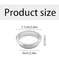 Miniatyrbillede 2 af 5: 60 mm metal skrivebordskabelgennemføring - dekorativ ring til møbelgevindkasse, ledningsstyring til computerbord, 3 stk. (én størrelse)