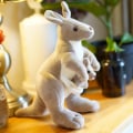 Miniatyrbillede 1 af 5: Mor og Søn Kænguru Plys Australsk Kænguru Emulering