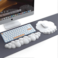 Miniatyrbild 2 av 3: Blått tangentbord handledsstöd i memory foam, tangentbordsmoln handledsstöd, tangentbordsmatta med handledsstöd 2-delars set