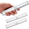 Miniatyrbild 3 av 5: *3 st inomhus LED rörelsesensorlampor skåpslampor 10 LED*