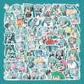 #65 chibi versjon Hatsune Miku klistremerker#