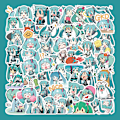 Pikkukuva 1 / 5: #65 chibi-versio Hatsune Miku -tarrat#