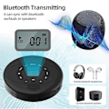 Pikkukuva 3 / 5: Kannettava CD-soitin Walkman Bluetooth CD Walkman Sisäänrakennettu kaiutin Ladattava CD-soitin USB/AU-liitännällä