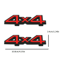 Pikkukuva 3 / 5: 2 kpl Metalliset Musta Punainen 4WD 4x4 Auton Takaluukun Takaluukun Tunnus