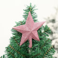 Miniatyrbilde 1 av 3: #(Rosa) Skinnende Stjerne Juletre Topp Julepynt, Kreativ#