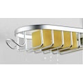 Miniatyrbillede 5 af 5: *Badeværelseshylde Brusehylde i sølv eller sort aluminium til skruemontering og højdejusterbar (sølv)*