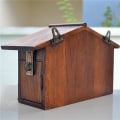 Miniatyrbillede 4 af 5: Træ Postkasse, Klassisk Træ Postkasse Udendørs, Vandafvisende Vægm