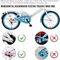 Miniatyrbillede 4 af 5: (1 Par, Sort) Cykeltræningshjul til børnecykler - Stabilisatorer