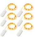 Miniatyrbillede 1 af 5: 6 Pak Led Fe Stringlys - 2m 20 LED Batteridrevet Kobber