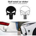 Pikkukuva 2 / 5: 4 kpl 3D Kallo Punisher Ajoneuvoautotarra Metalli Tarra Moottoripyörä