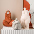 Miniatyrbilde 5 av 5: Kvinne Skulptur Statue Yoga Dekor Gave Resin Figur Arts 2
