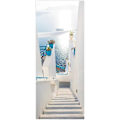 Miniatyrbild 1 av 5: Dörrdekal Trompe l'oeil Effekt 3D Tapet för Innerdörr Kontor Sovrum Vardagsrum Badrum Ocean 77x200