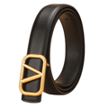 #Dekorativt bælte, damebælte, 1 stk tyndt bælte 3CM, sort, 110cm#