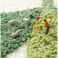 Miniatyrbilde 1 av 4: Liten branndrage flokket teppe gulvmatte 50 * 80CM Husholdning