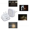 Miniatyrbillede 1 af 5: 2 stk. Natlampe 0,5W Automatisk LED Lampe med Fysisk PIR Bevægelsessensor