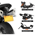 Miniatyrbillede 3 af 6: #Motorcykel Nummerpladebeslag Motorcykel Tail Tidy Universal Justerbar Vinkel#