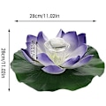 Miniatyrbild 2 av 5: Vattentät (#1) Solcellsdriven Multifärgad LED Färgväxlande Lotusblomma L