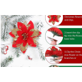 Miniatyrbild 3 av 5: #Konstgjord Julgran Blomma Dekoration 6st Paljetter Julblomma Jul#